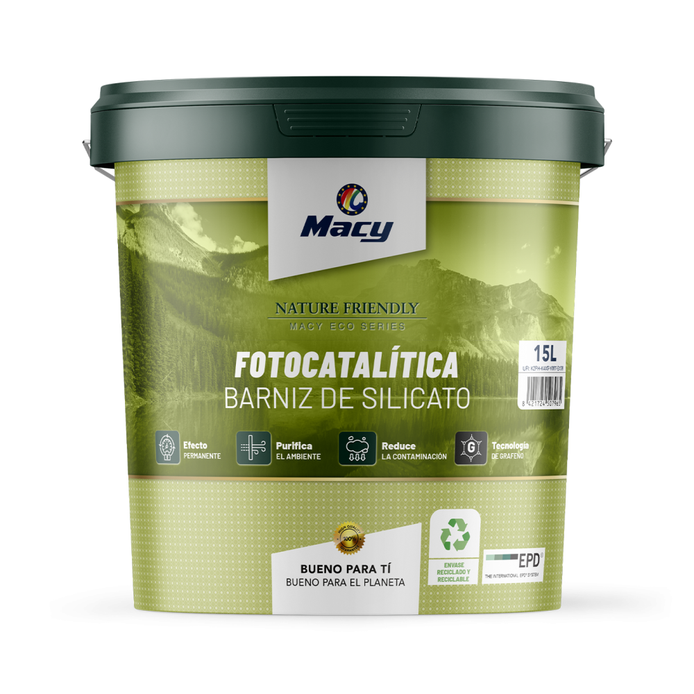 Fotocatalítica barniz de silicato