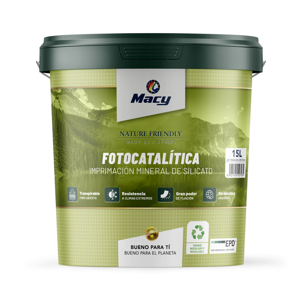Fotocatalítica imprimación mineral de silicato